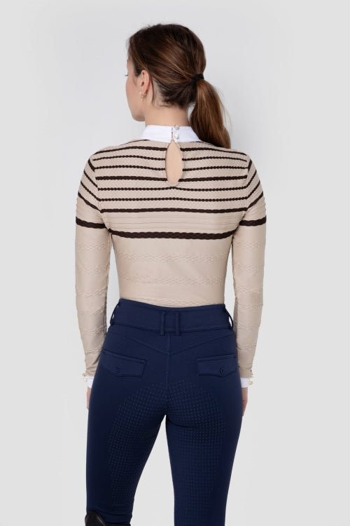 Fleur De Lys Hazel Long Sleeve Shirt - Coffee - COMING SOON