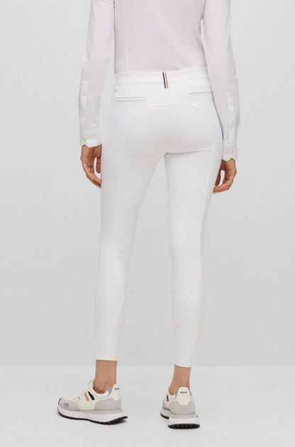 Boss Equestrian Ladies Hazel Knee Grip Breeches - White