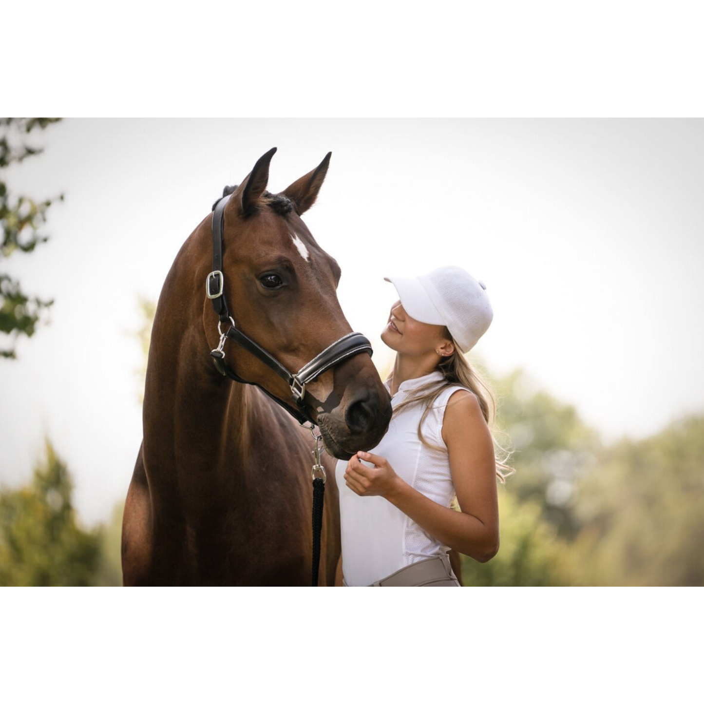 HKM Leather Head Collar - Glamour - PREORDER - CURRENTLY ON ORDER DUE MID JUNE
