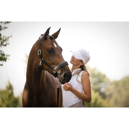 HKM Leather Head Collar - Glamour - PREORDER - CURRENTLY ON ORDER DUE MID JUNE