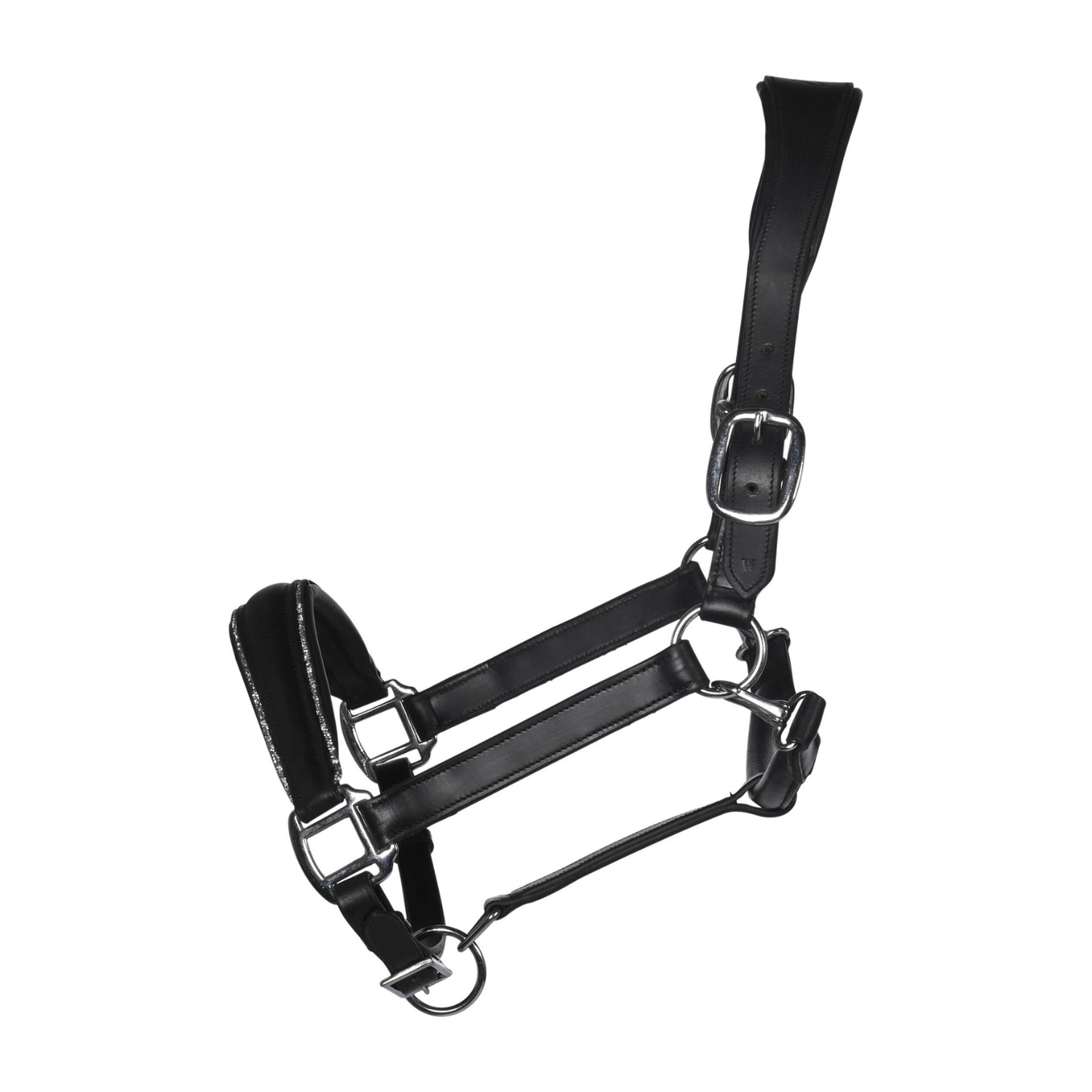 HKM Leather Head Collar - Glamour - PREORDER - CURRENTLY ON ORDER DUE MID JUNE