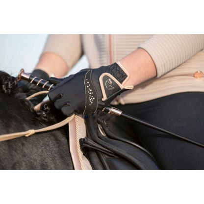 HKM Rosegold Glamour Riding Gloves