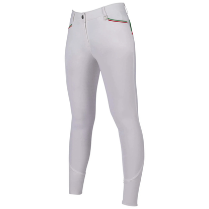 HKM Laura Garrelli Riding Breeches Full Seat - Livigno Sportive - White - Size EU36 Only