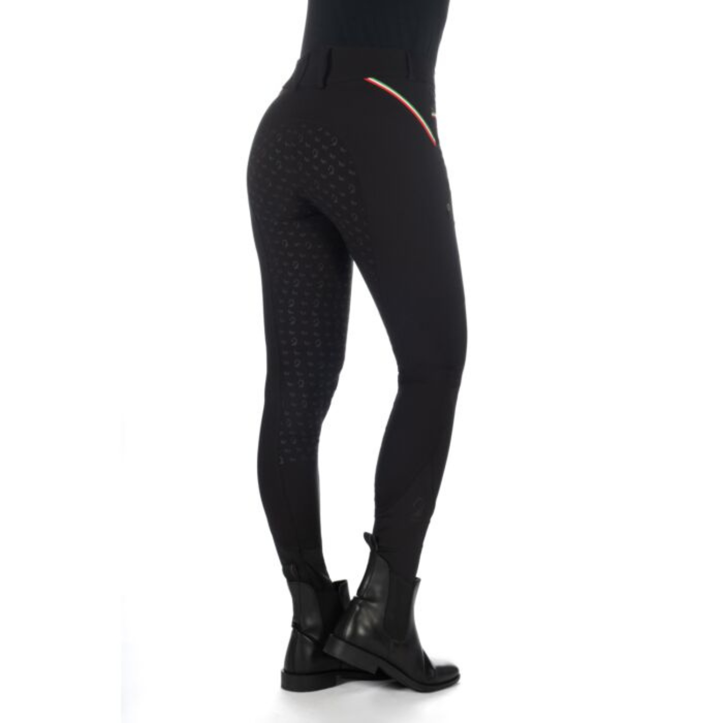 HKM Laura Garrelli Riding Breeches Full Seat - Livigno Sportive - Black - Size EU36 & EU38 Only