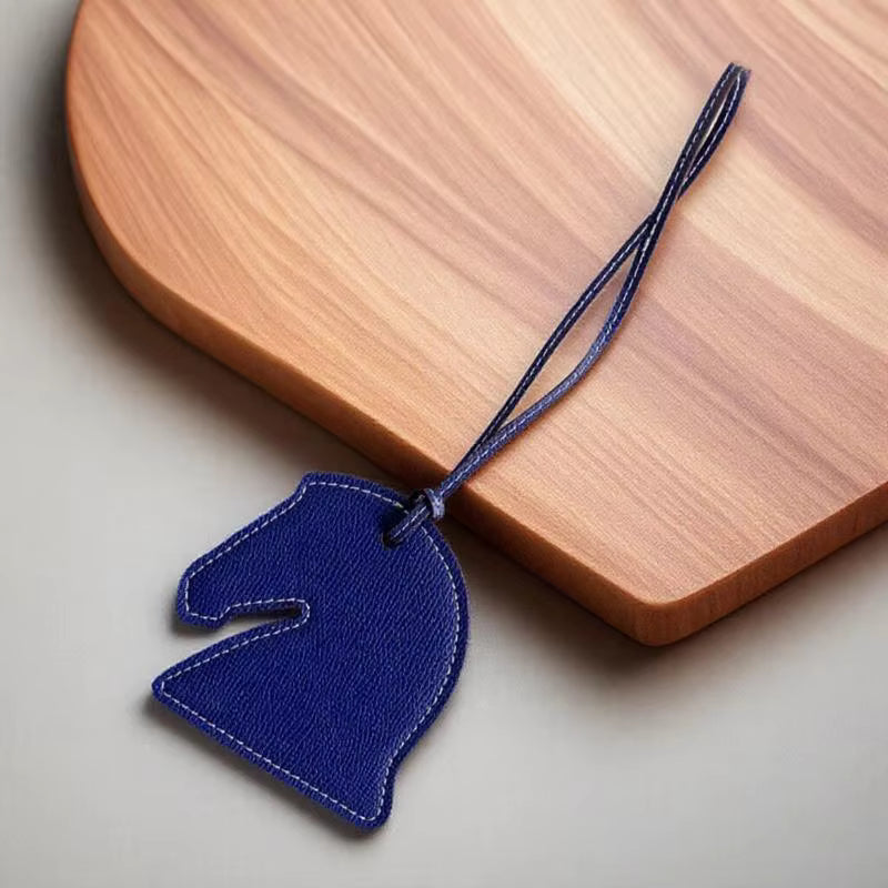 DOUG PU Leather Horse Head Bag Charm