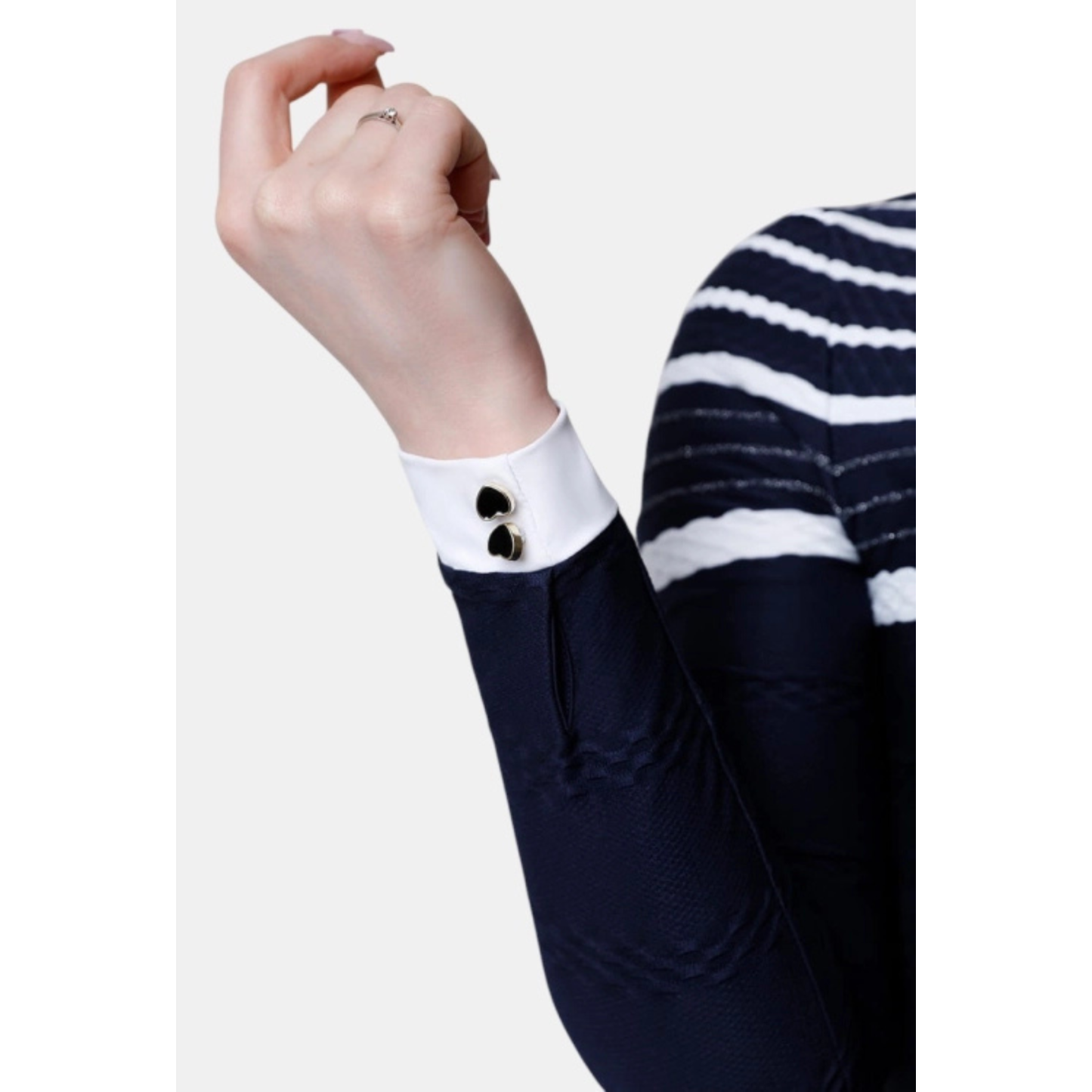 Fleur De Lys Hazel LS Shirt - Navy