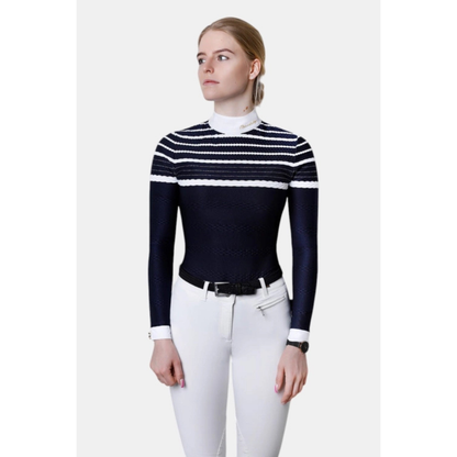 Fleur De Lys Hazel LS Shirt - Navy