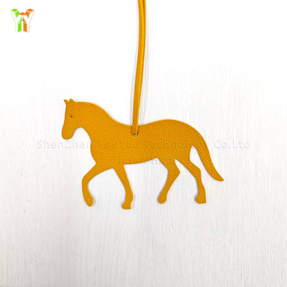 NATALIE PU Leather Horse Trotting Bag Charm