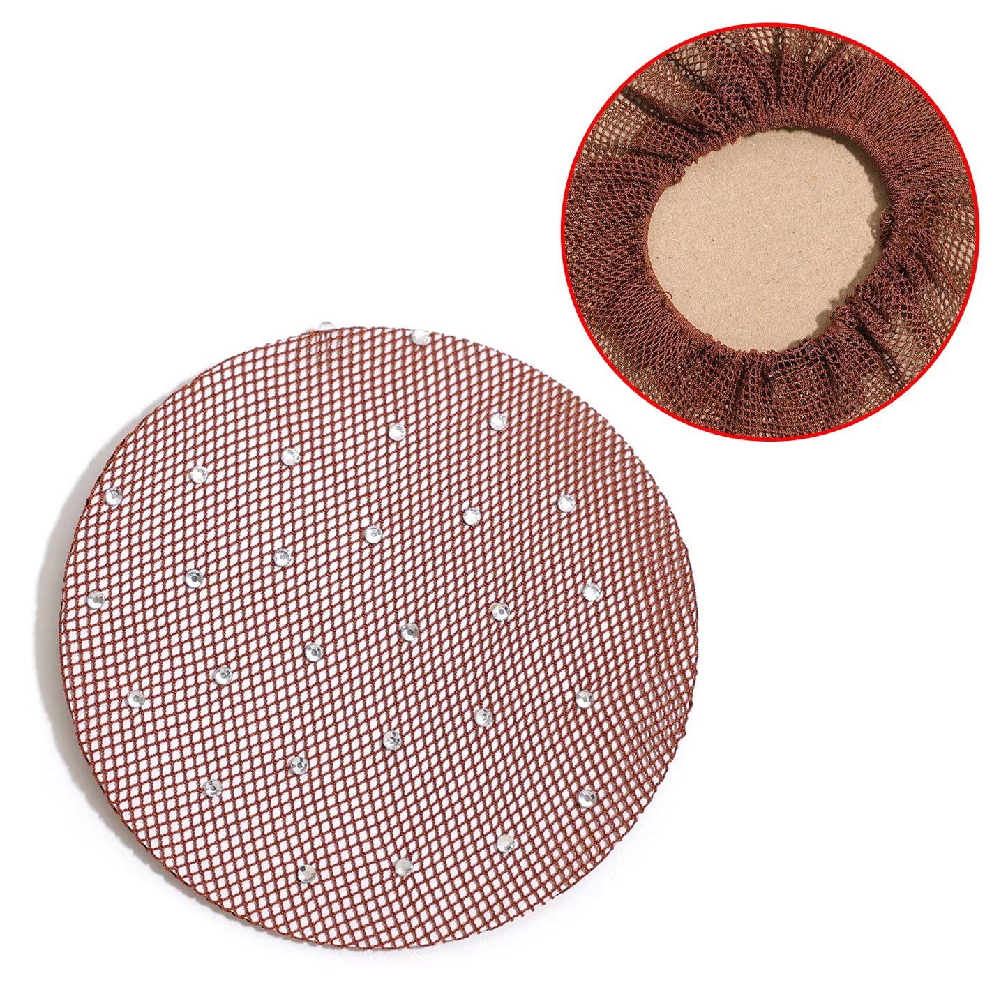 THD Diamante Hair Bun Net