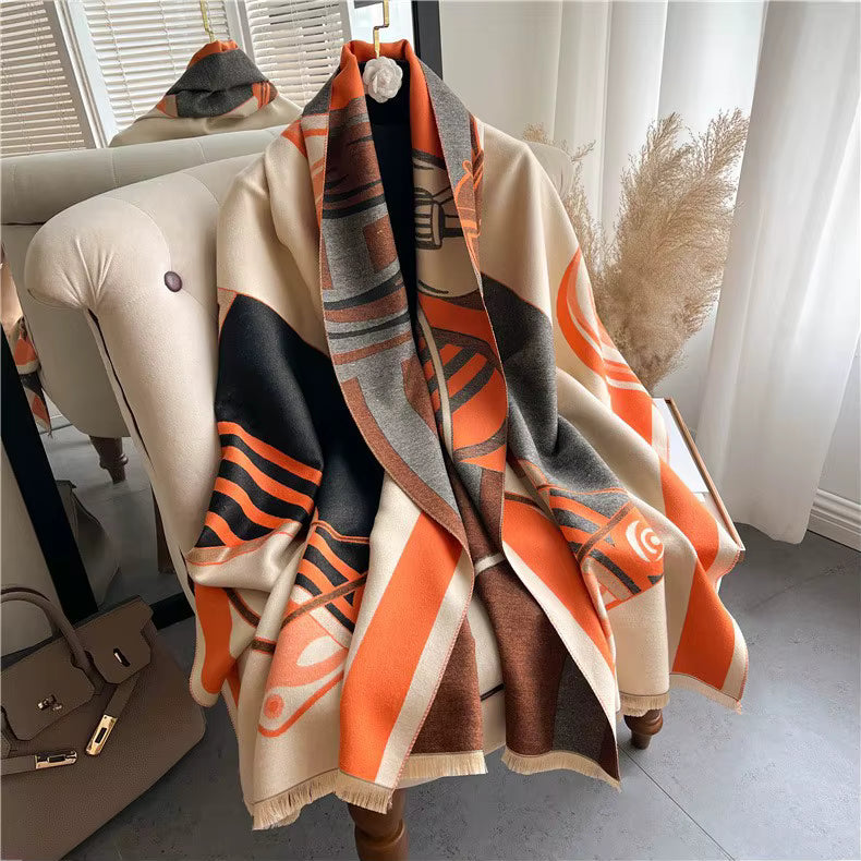 BELL Horse Design Cashmere Pashmina/Shawl