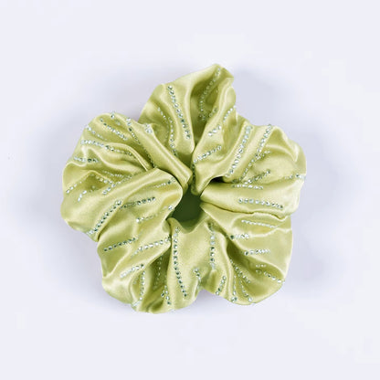 NICKY Mulberry Silk Diamond Row Scrunchie