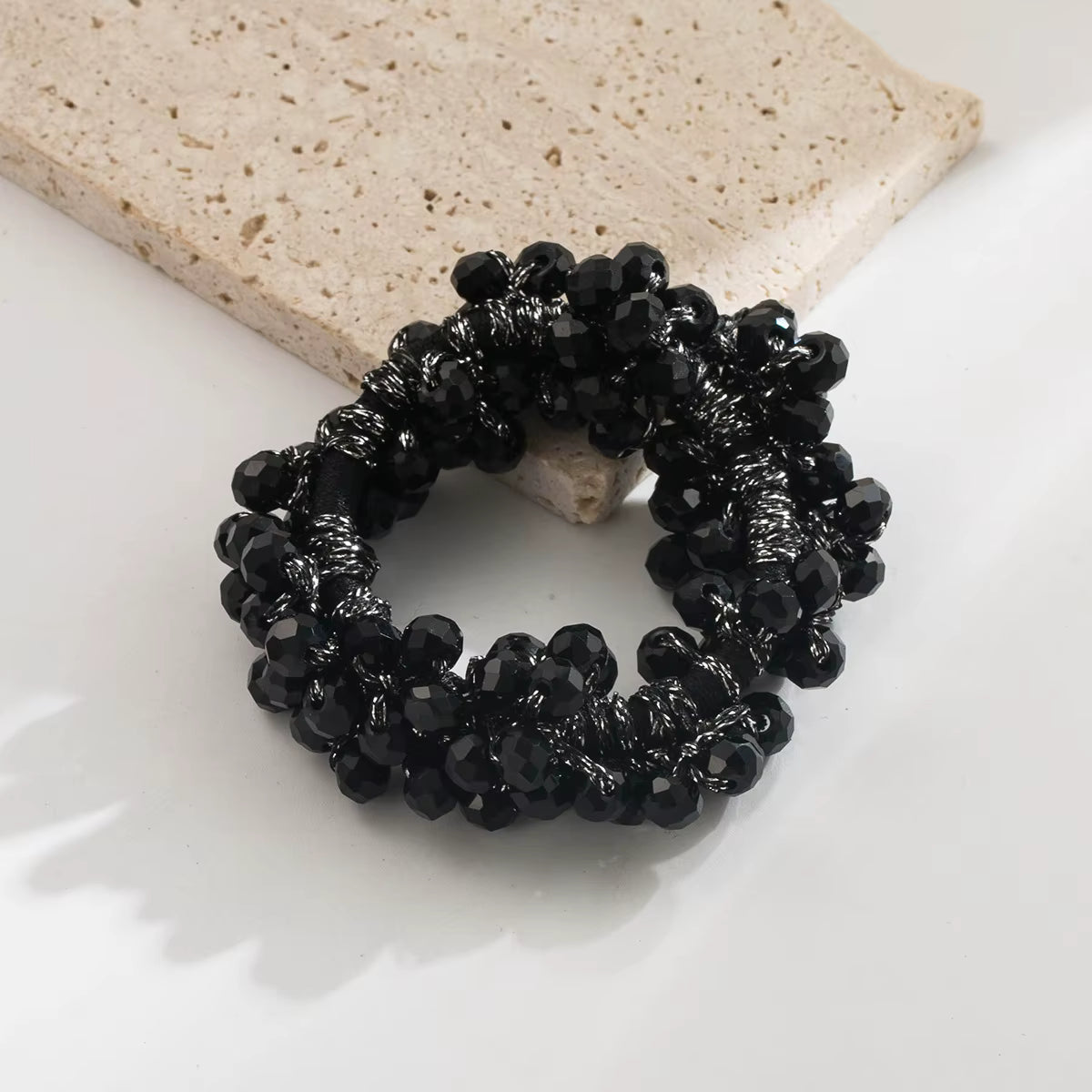 SOPHIE Crystal Bead Scrunchie