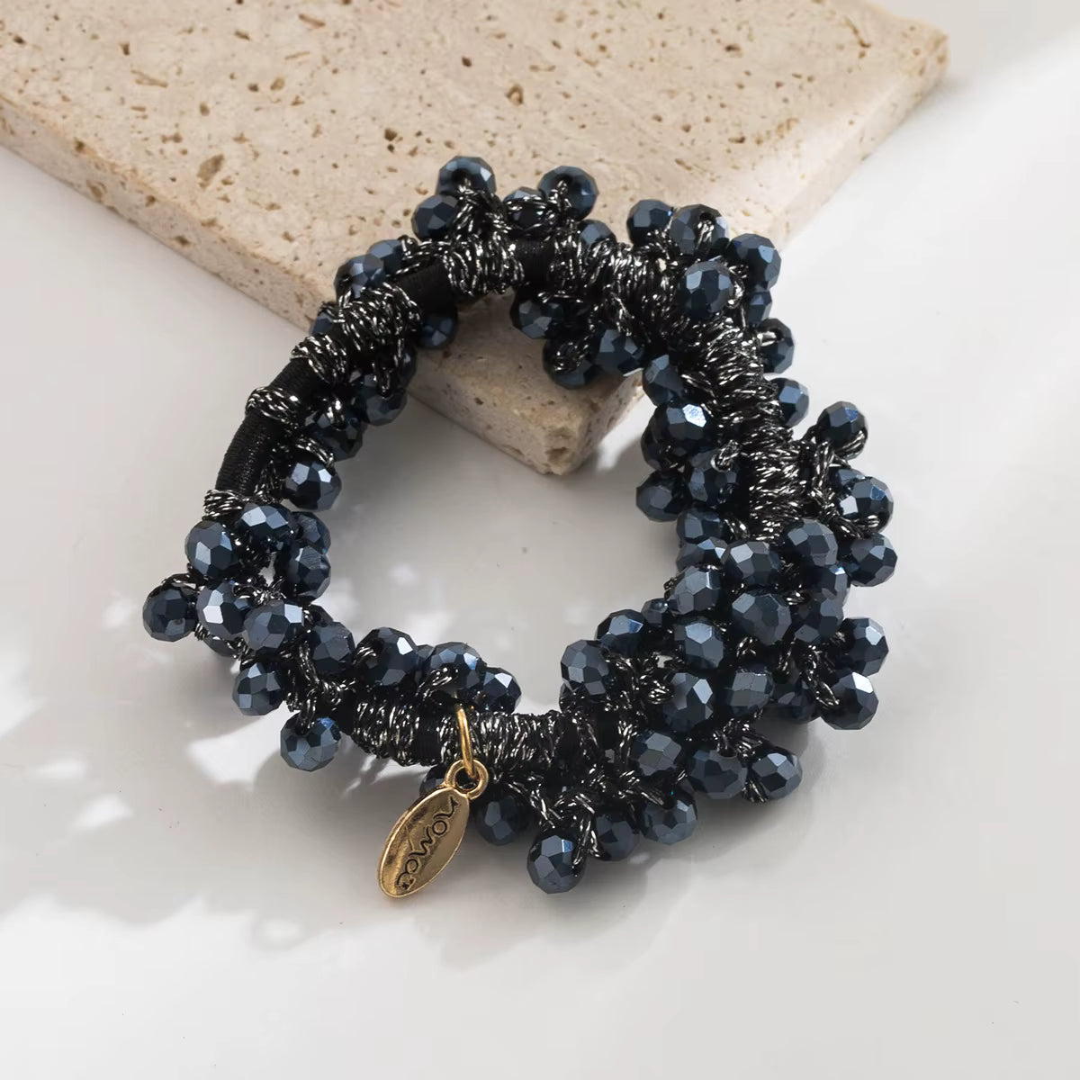 SOPHIE Crystal Bead Scrunchie