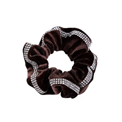 TAMMY Velvet Scrunchie with Crystal Band