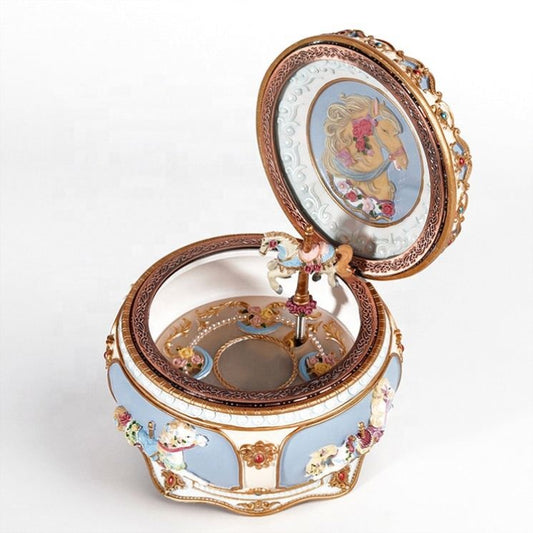 Musical Carousel Resin Box