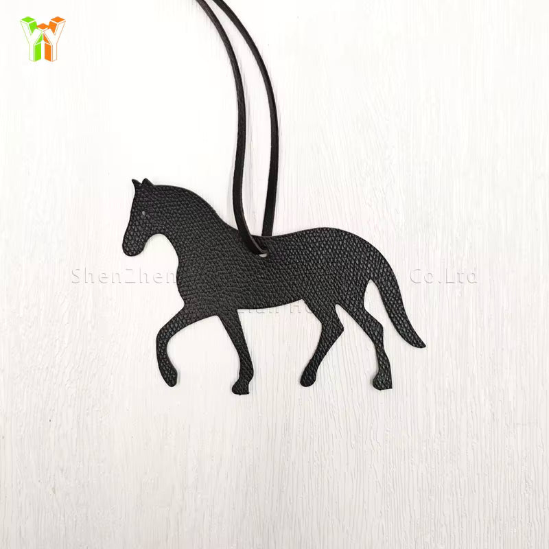 NATALIE PU Leather Horse Trotting Bag Charm