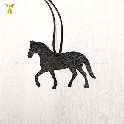 NATALIE PU Leather Horse Trotting Bag Charm