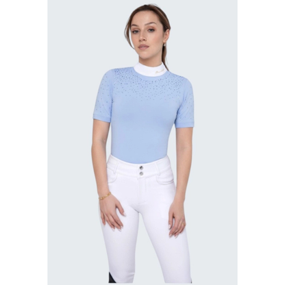 Fleur De Lys Holly SS Shirt - Blue - ON ORDER - DUE MID AUGUST