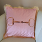 The Horse Den Bit Print Tassel Pillow Cover