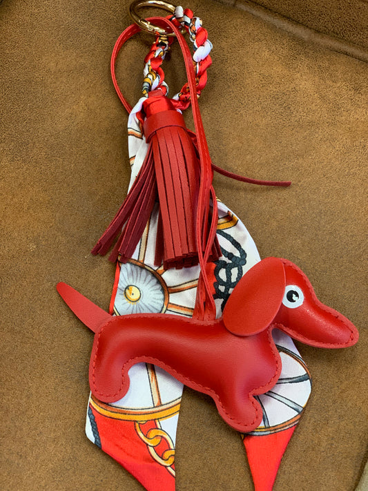 Sausage Dog Keyring/Bag Charm