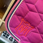 Mattes Eurofit Dressage SaddlePad - Orchid Quilt Sheen - Top Sheepskin - Small