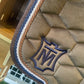 Mattes Eurofit Dressage SaddlePad - Brown Velvet - Top Sheepskin - Medium