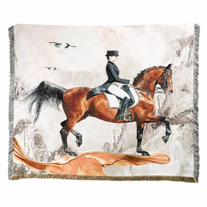 THD Dressage Print Tapestry Throw