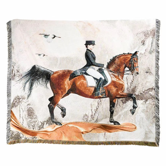 THD Dressage Print Tapestry Throw