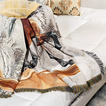 THD Dressage Print Tapestry Throw