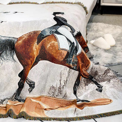 THD Dressage Print Tapestry Throw