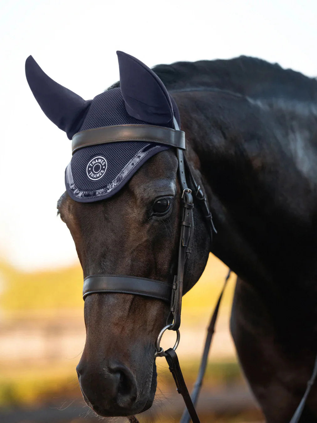Thames St Edwards Ear Bonnet - Navy