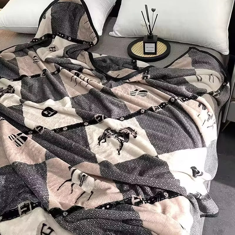 Horse Print Blanket