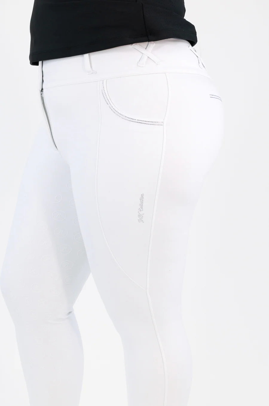 JnK Competition Breeches - Diamond Snow White