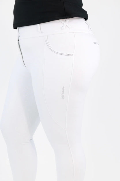 JnK Competition Breeches - Diamond Snow White