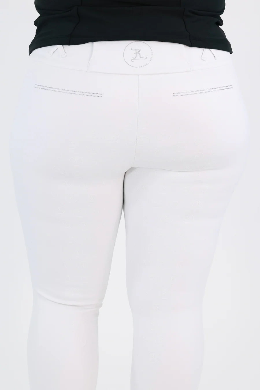JnK Competition Breeches - Diamond Snow White