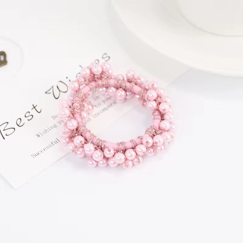 THD Imitation Pearl Scrunchie