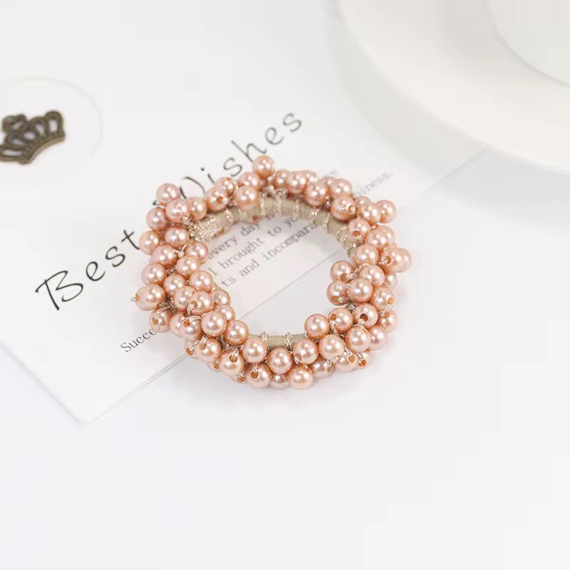 THD Imitation Pearl Scrunchie