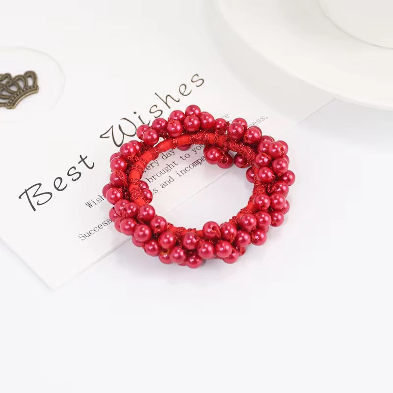 THD Imitation Pearl Scrunchie