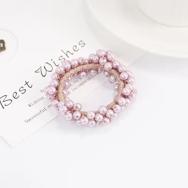 THD Imitation Pearl Scrunchie