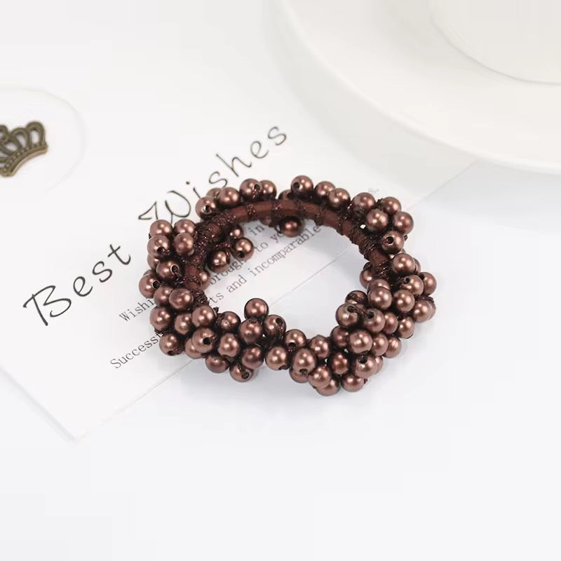 THD Imitation Pearl Scrunchie