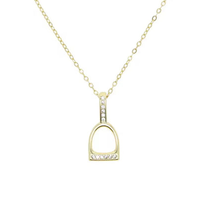 THD Mini English Stirrup Iron Necklace