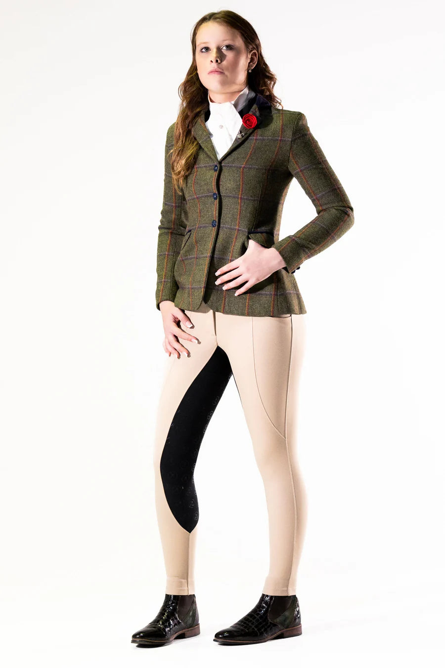 JnK Competition Breeches - Stone with Black Seat