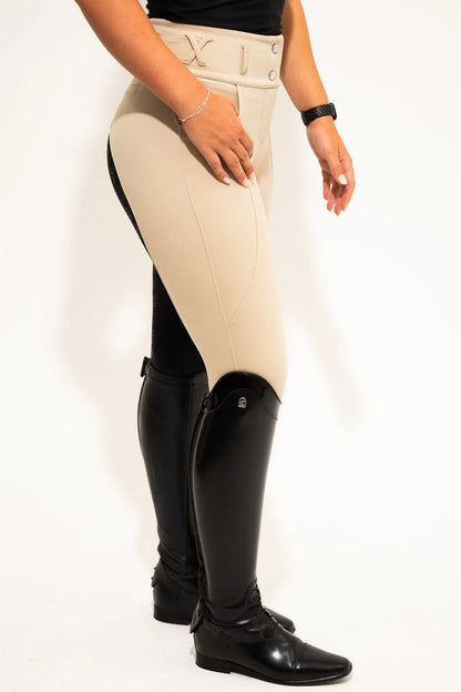 JnK Competition Breeches - Stone with Black Seat