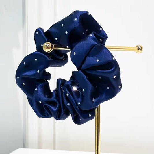 THD Mulberry Silk Diamanté Scrunchie