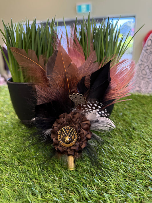 Parkhill Feather Pin Brown