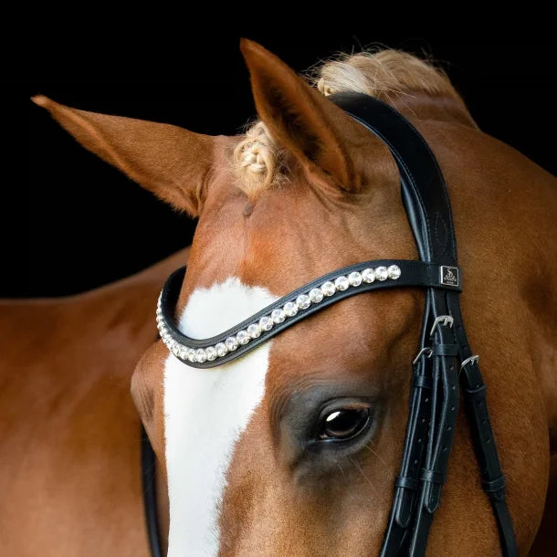 SD Design Mystery Browband - Black/Clear