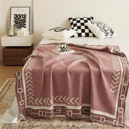 ARI Horse Design Wool Blend Blanket/Throw
