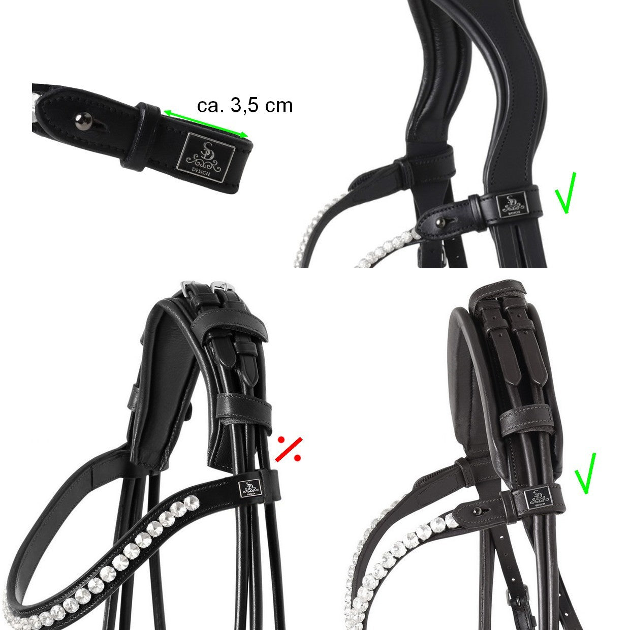 SD Design Olymbrio Browband - Black