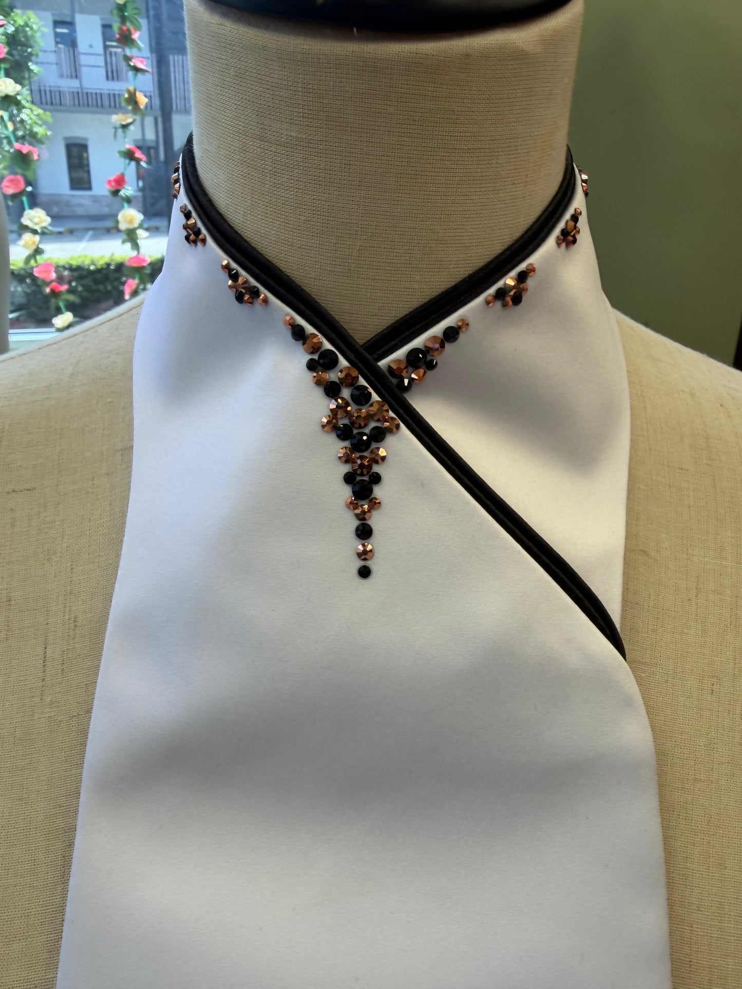 Plastronique Custom Stock Tie Black/Rose Gold