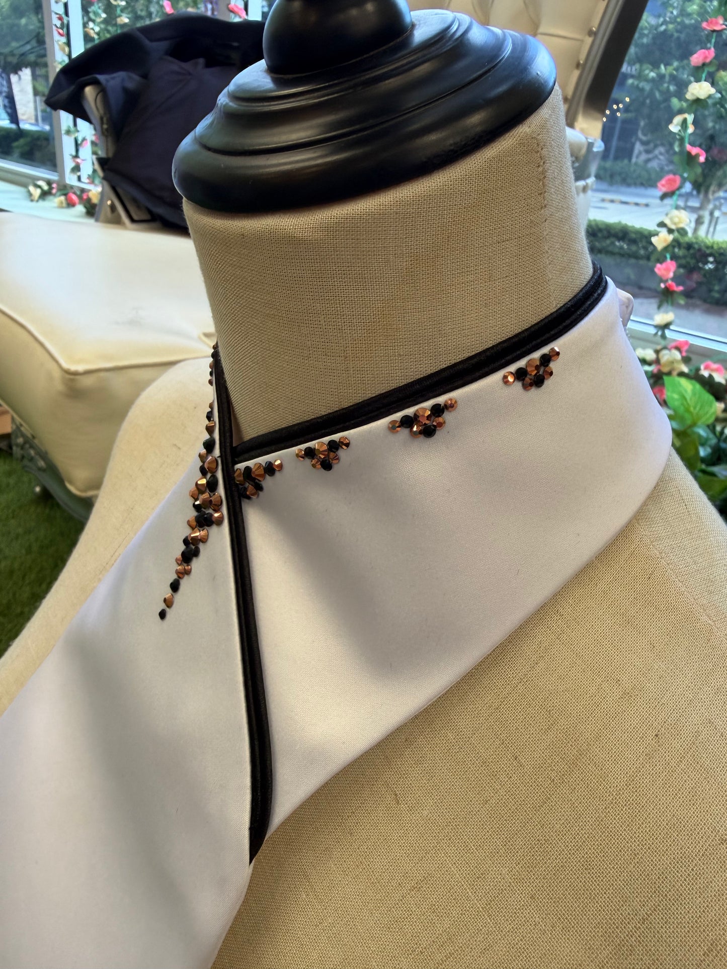 Plastronique Custom Stock Tie Black/Rose Gold